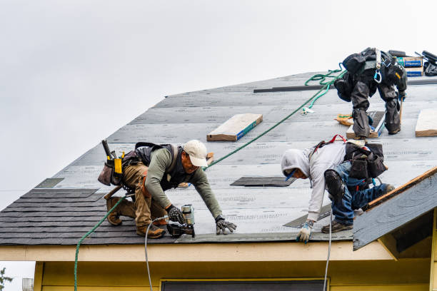 Professional Roofing technician working in Gaston, IN